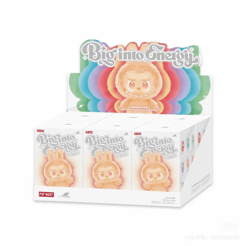 Pop Mart Labubu The Monsters Big into Energy Series Vinyl Plush Pendant Sealed Case (6 Blind Box)