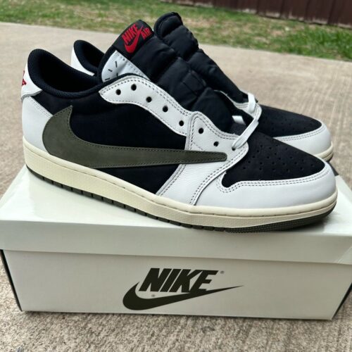 Travis Scott Air Jordan 1 Low Og “olive” photo review