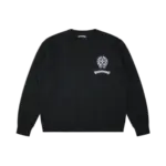 2 Different Chrome Hearts Embroidery Logo Black Sweatshirt