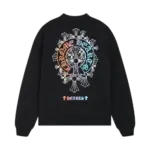 Stylish Chrome Hearts Vibrant Cross Logo Black Sweatshirt