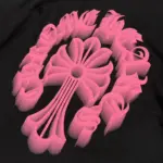 Chrome Hearts Holographic Pink Cross T-Shirt
