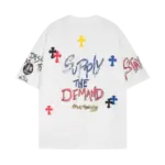 Chrome Hearts Supply The Demand Cross Logo White Tee