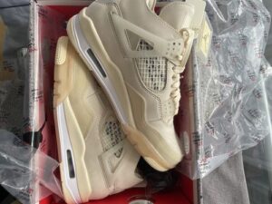 Jordan 4 Retro Off-White Sail photo review