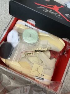 Jordan 4 Retro Off-White Sail photo review