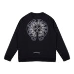 Classic Chrome Hearts Horseshoe Logo Black Sweatshirt