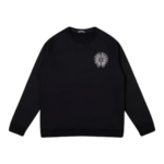 Classic Chrome Hearts Horseshoe Logo Black Sweatshirt