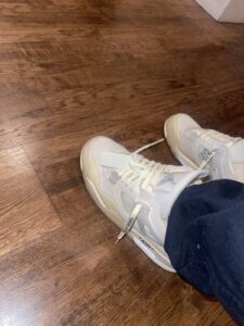 Jordan 4 Retro Off-White Sail photo review