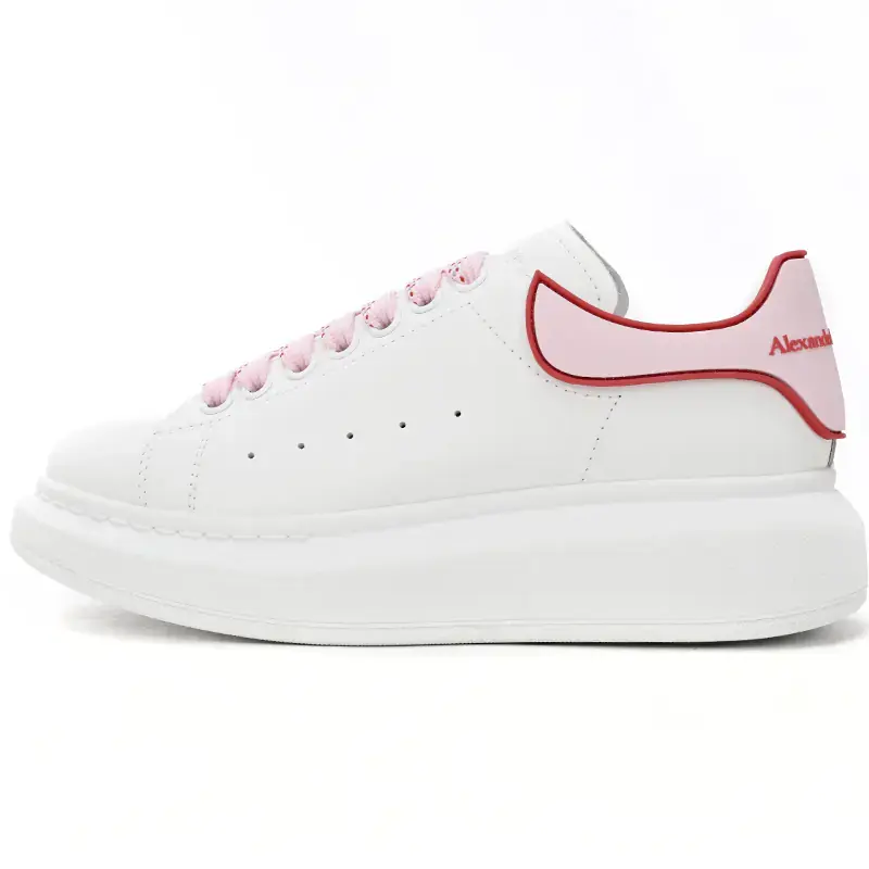 Oversized White Pink Carnelian Red