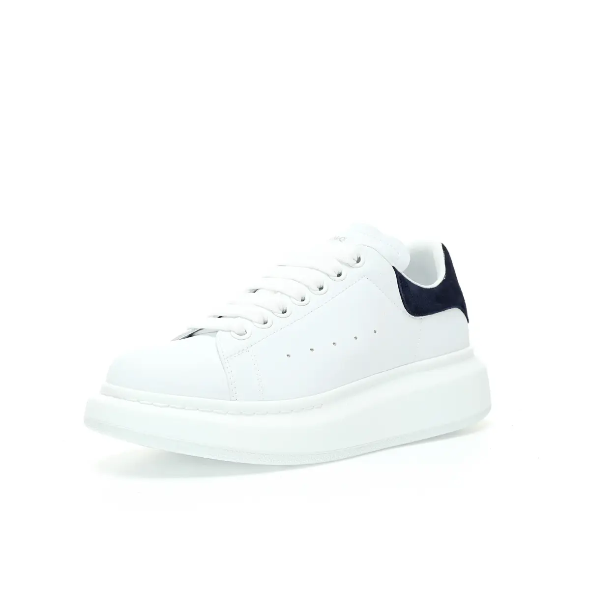 Oversize Sneaker Bianco Nero Camoscio