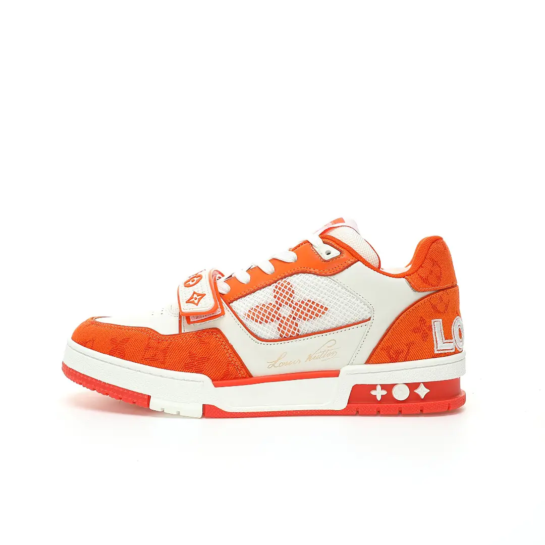 Trainer Monogram  Denim Orange