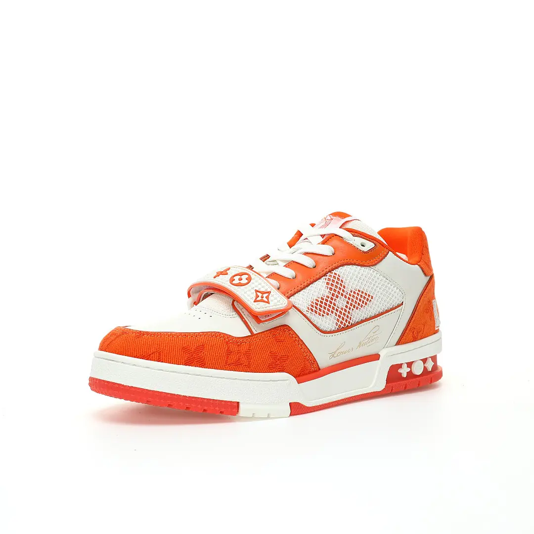 Trainer Monogram  Denim Orange