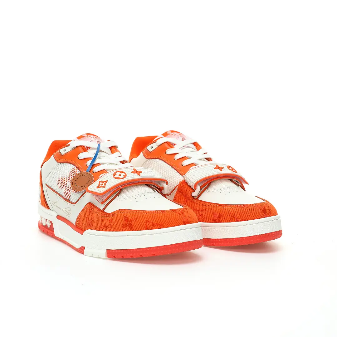 Trainer Monogram  Denim Orange