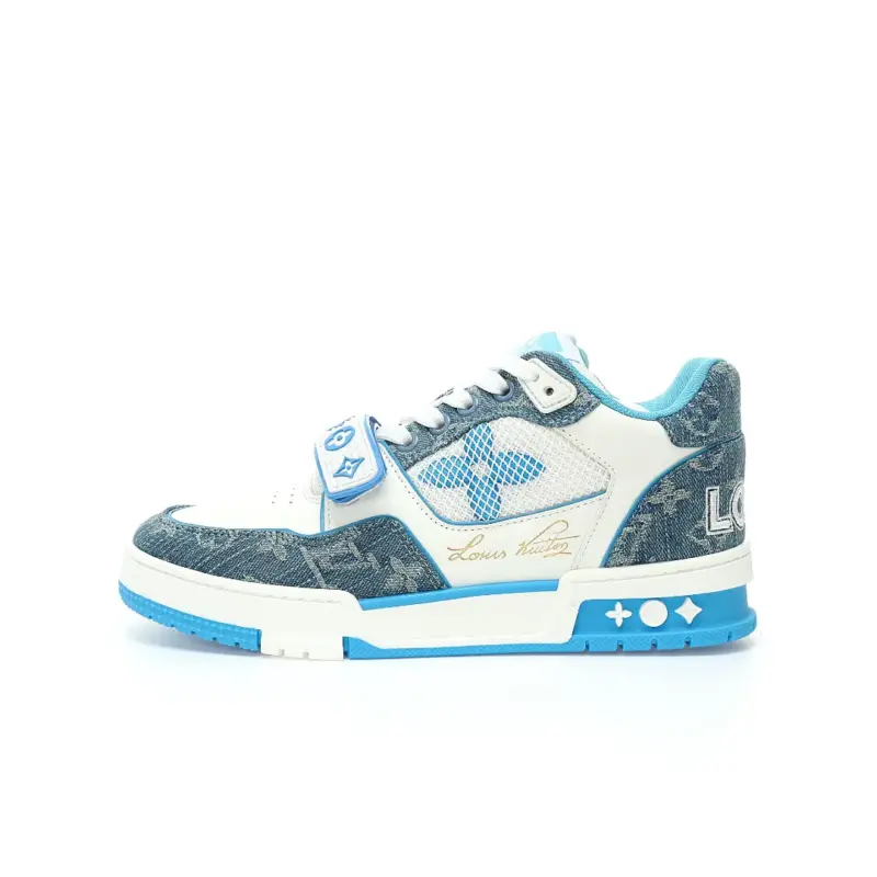 Trainer Monogram Cinturino Denim Blue