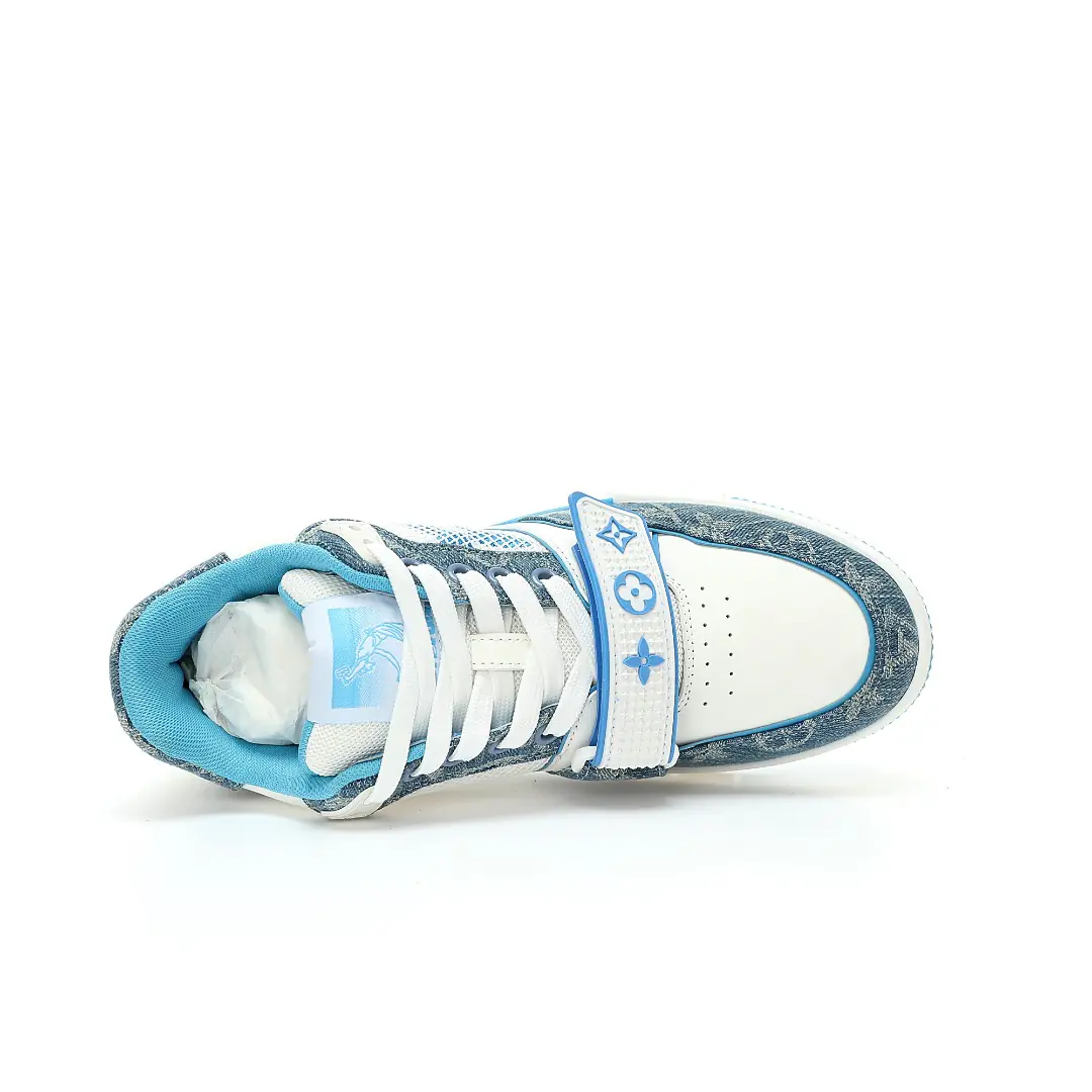 Trainer Monogram Cinturino Denim Blue