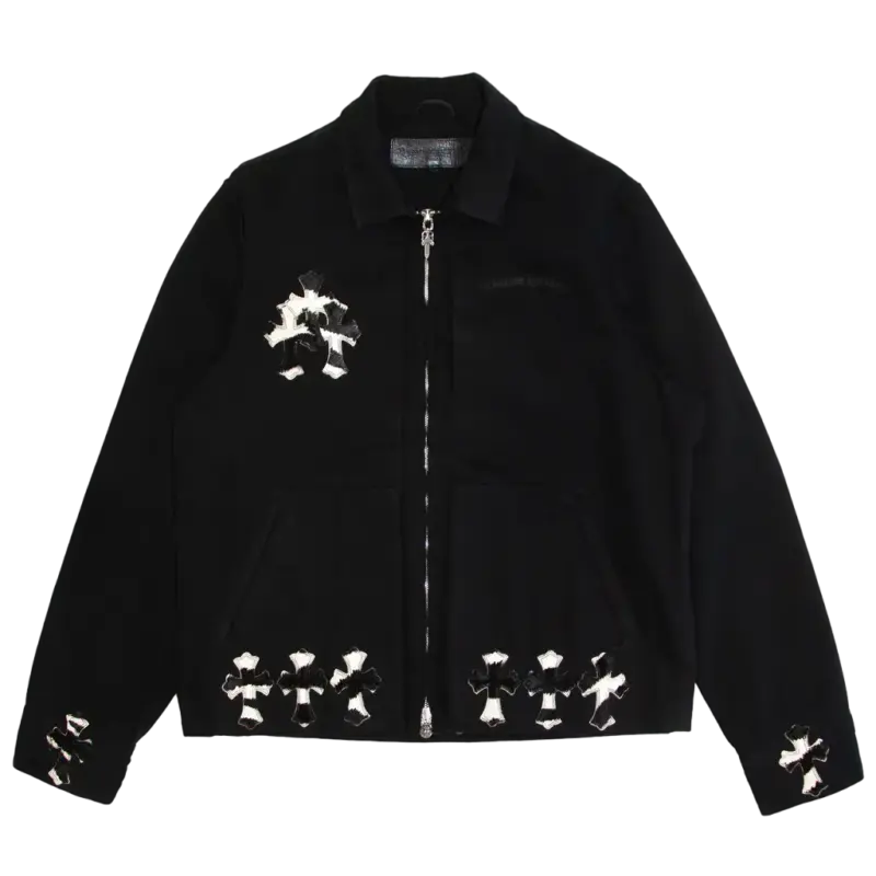 Zebra Cross Patch Street Meat Work Jacket  , Chrome Hearts